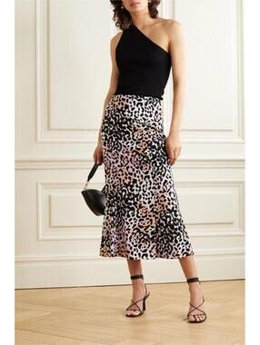 Veronica Beard Diane Silk Leopard Print Midi Skirt (Size 20 Plus, NWT)